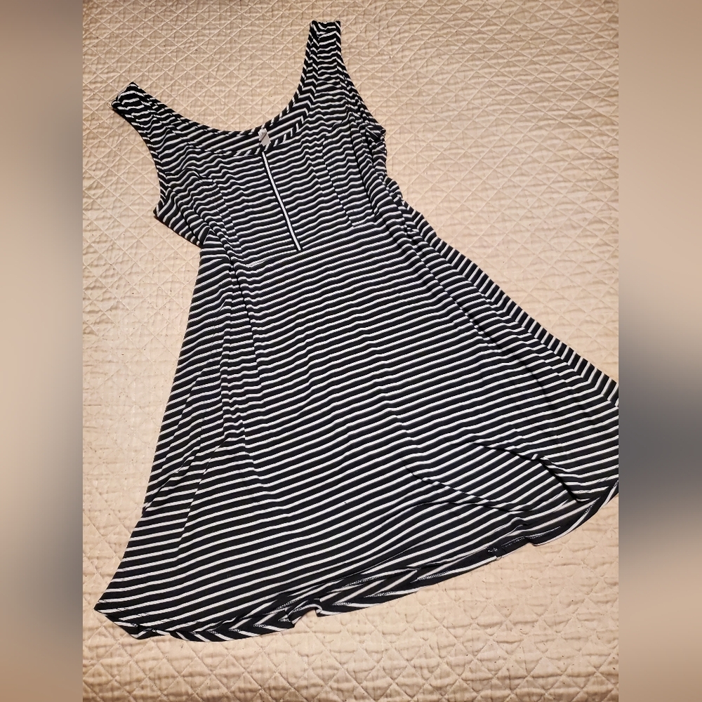 THIN soft stripe tank dress xxl